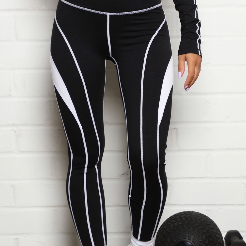 All lined up too active leggings from Fashion Nova